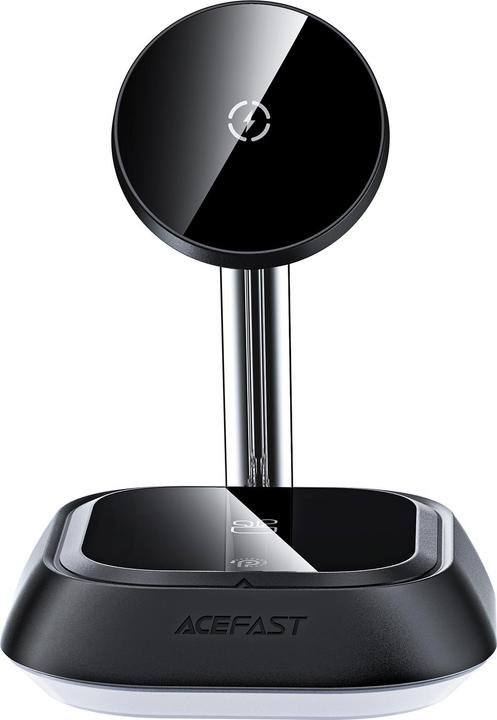 Actual product image Acefast 3in1 E16 15W inductive charging station for phone / headphones / watch - black (15 W)