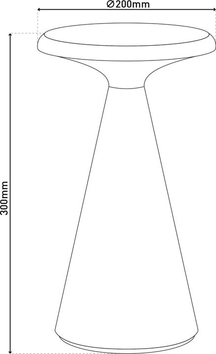 Produktbild Näve Solar-Akku-Tischleuchte PALU (160 lm)