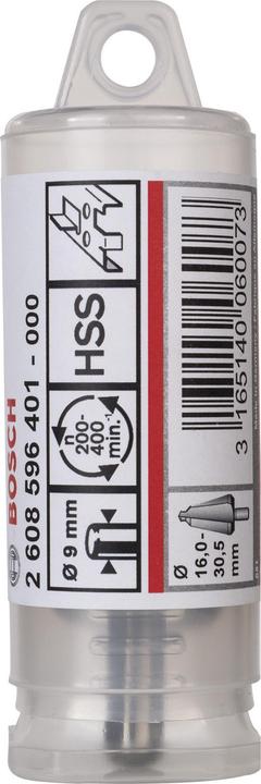 Produktbild Bosch Professional Zubehör Blechschälbohrer HSS, zylindrisch, 16 - 30,5 mm, 76 mm, 9 mm (9 mm)