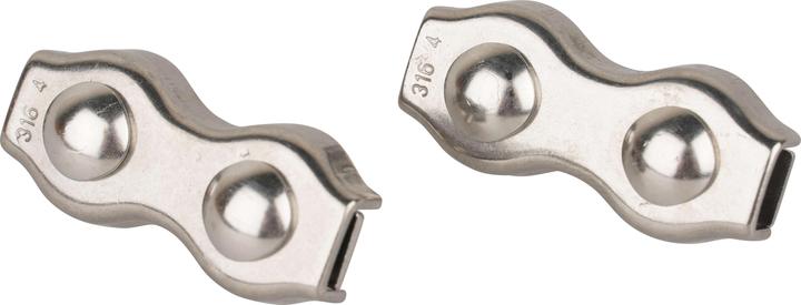 Mamutec Rostfrei Drahtseilklemme Duplex 4 mm 2 Stk.