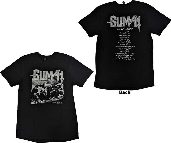 Immagine prodotto Universal Textiles Band Photo European Tour 2022 Back Print (S)