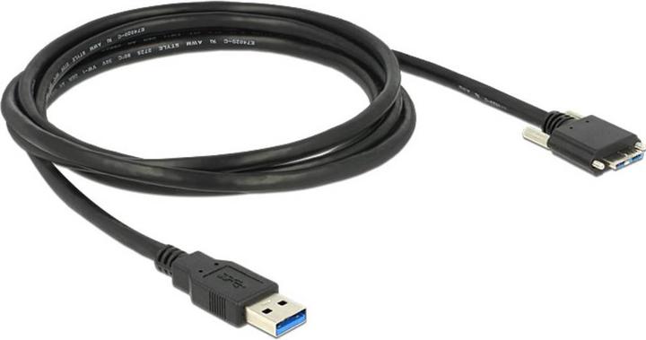 Actual product image Delock USB3.0 cable, 2m, A-MicroB (2 m, USB 3.0)