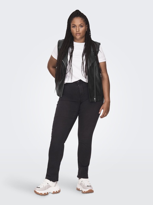 Produktbild Only Curvy Kunstleder Biker Weste Bikerjacke (L)