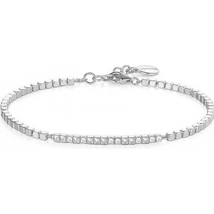 Rosato, Armschmuck, A fitting silver bracelet with Cubica RZB032 zircons (L)