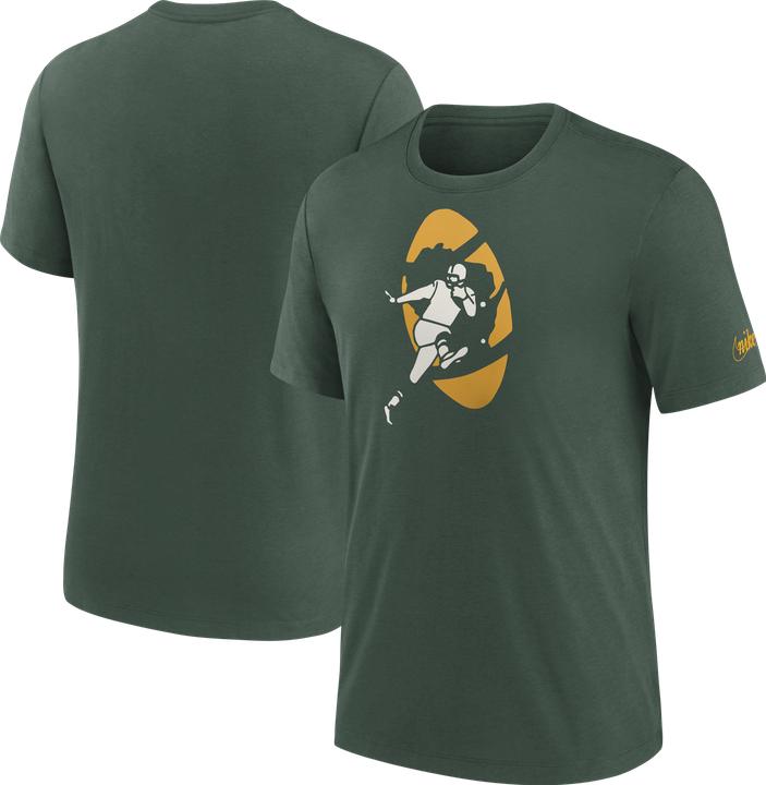 Nike Green Bay Packers Rewind Triblend T-Shirt XL