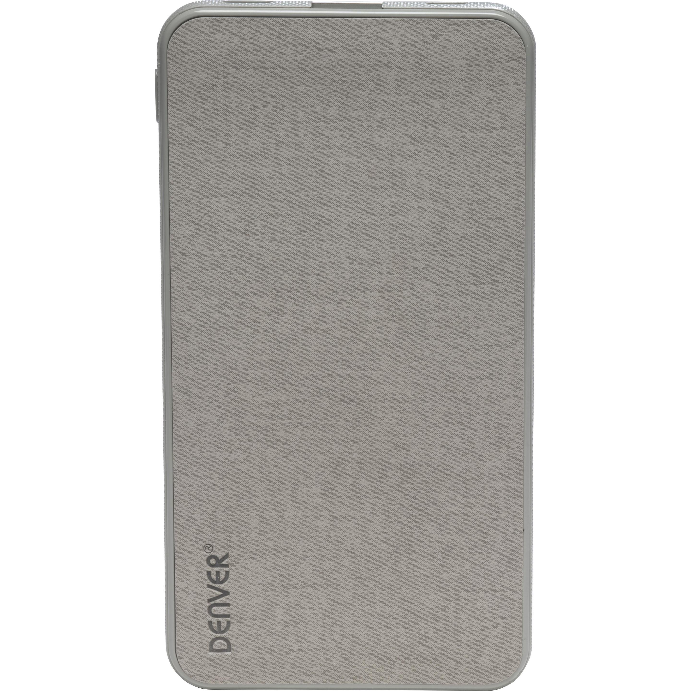 Denver PBS-5004 (5000mAh) (5000 mAh, 18.50 Wh), Powerbank, Grau