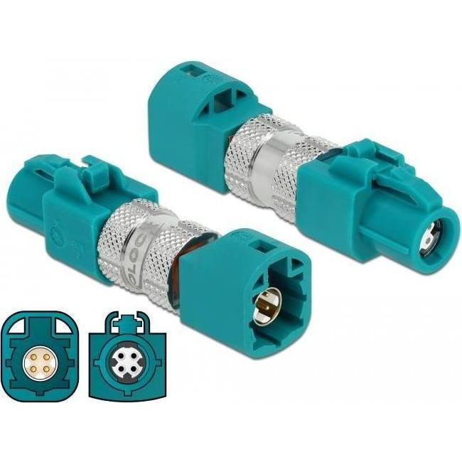 Delock Datenadapter, Elektronikkabel + Stecker, Blau