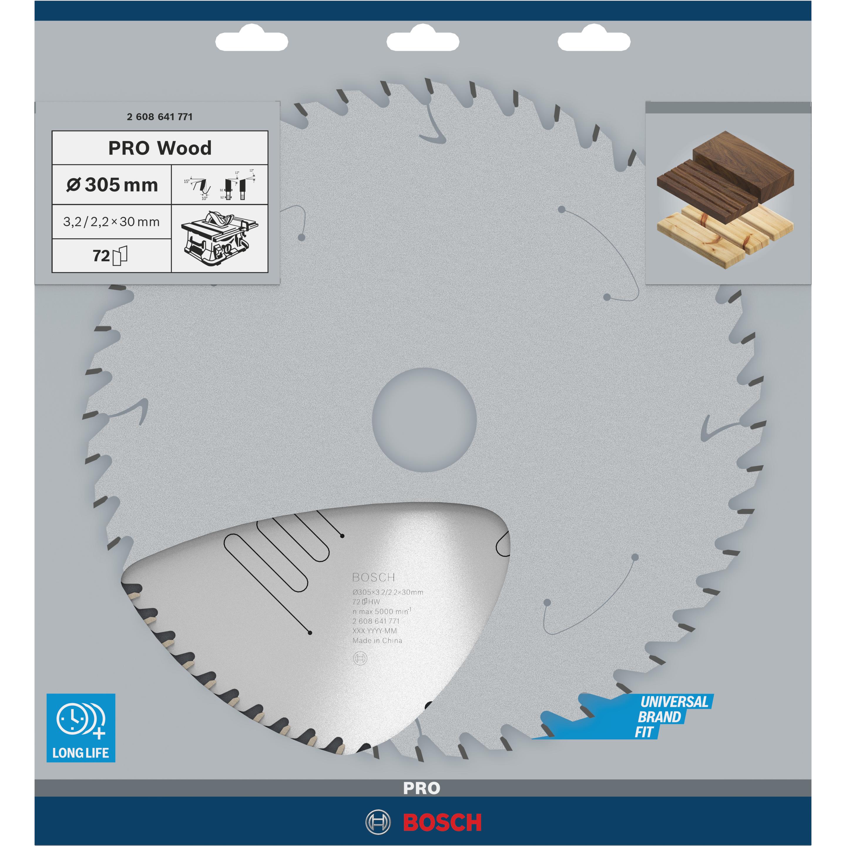 Thumbnail - Bosch Professional Zubehör, Sägeblatt, PRO Wood Kreissägeblatt, 305 x 3.2 x 30 mm