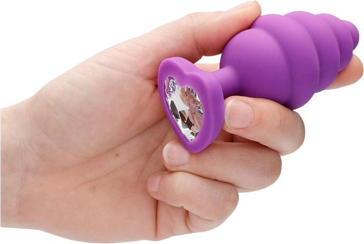 Produktbild Ouch! Extra Large Ribbed Diamond Heart Plug