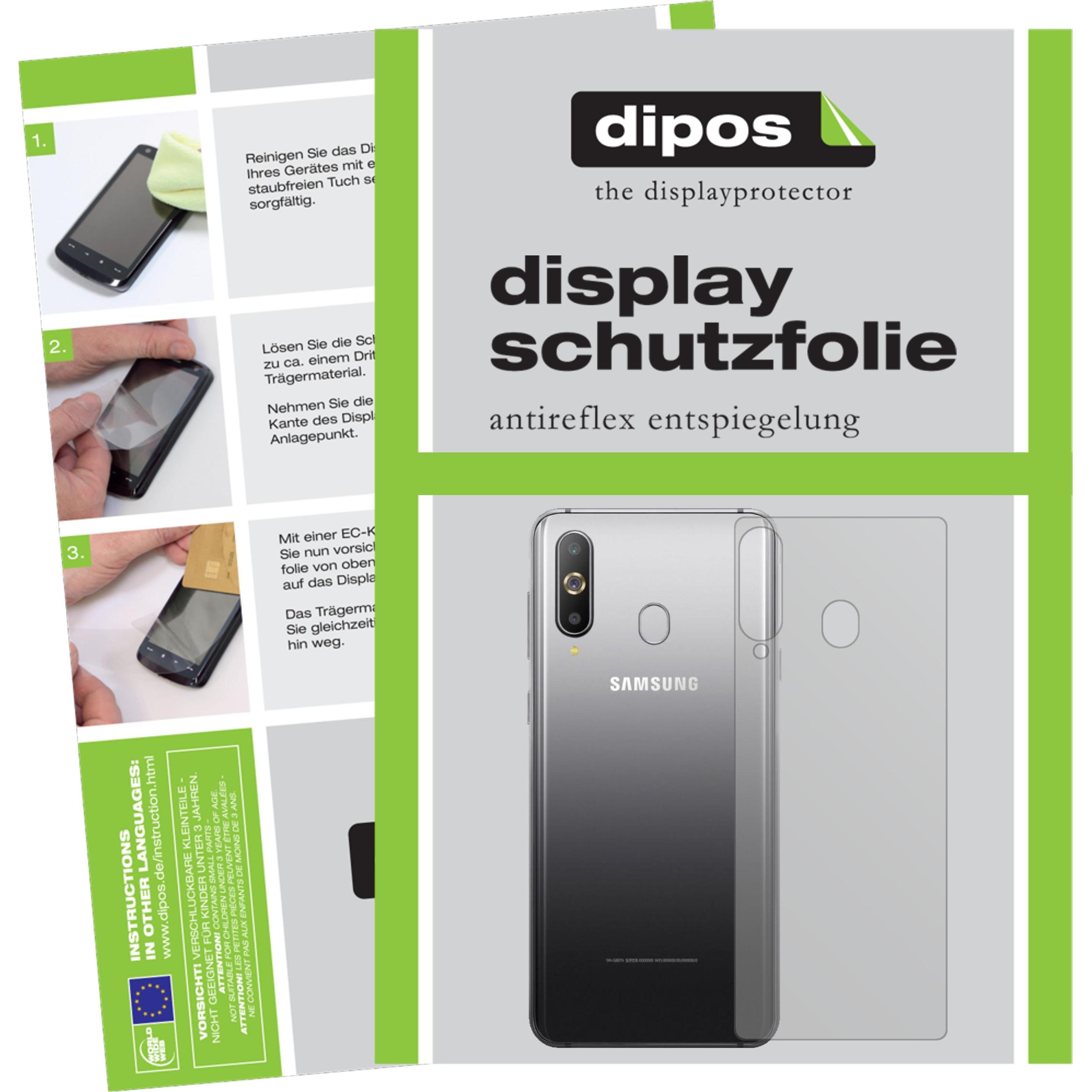 Dipos Displayschutzfolie Antireflex (2 Stück, Samsung Galaxy A9 Pro), Smartphone Schutzfolie, Transparent