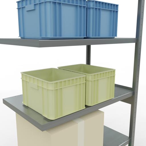 Actual product image Schulte Lagertechnik MULTIplus250 boltless add-on bay system with length bolts