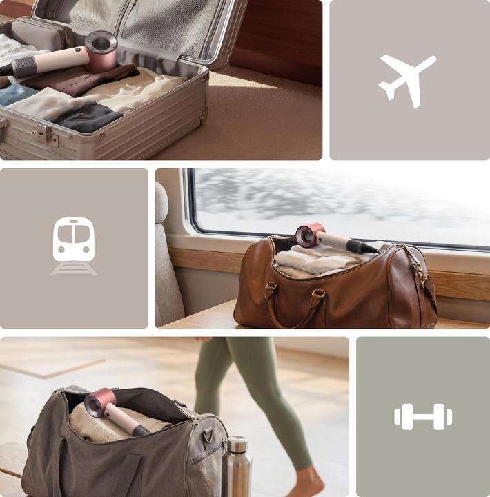 Actual product image Dyson Supersonic Travel Haartrockner Ceramic Pink/Roségold (1220 W)