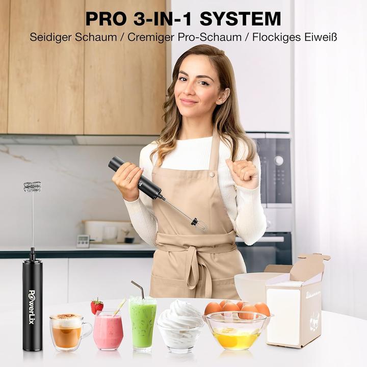 Produktbild Powerlix Elektrischer Milchaufschäumer (250 ml)