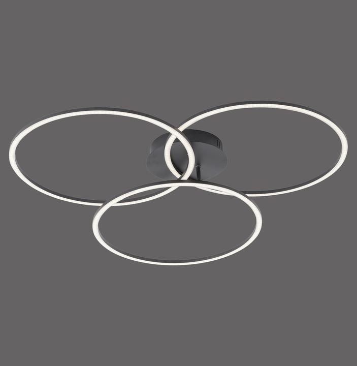 Produktbild Just Light IVANKA LED Deckenleuchte Warmweiss 12W 3-fach Schwarz/Weiss 14539-18 (1500 lm)