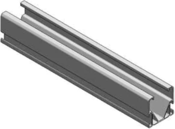 Actual product image Van der Valk Solar Systems 701701220 Aluminium profile Side++ L=4670 mm (Solar system mounting material)