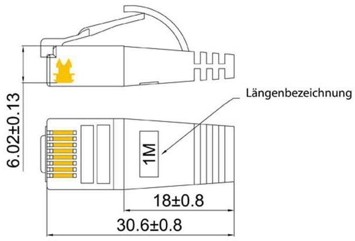 Produktbild Lightwin Netzwerkkabel (STP, CAT6, 2 m)