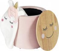 Image du produit Home Deco Kids pouf rangement enfant moon rose (Tabouret pour enfants)
