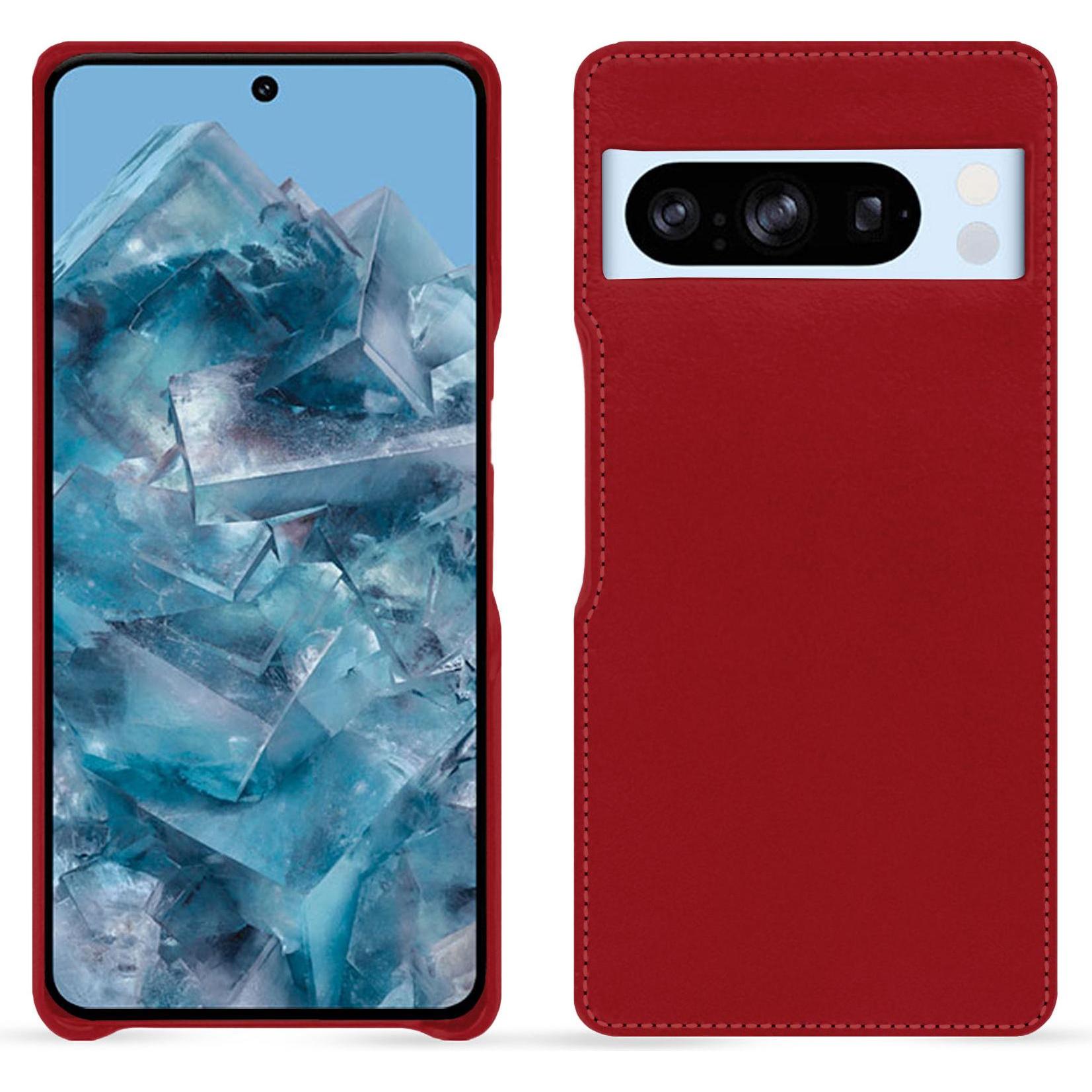 Thumbnail - Noreve Lederschutzhülle (Google Pixel 8 Pro), Smartphone Hülle, Rot