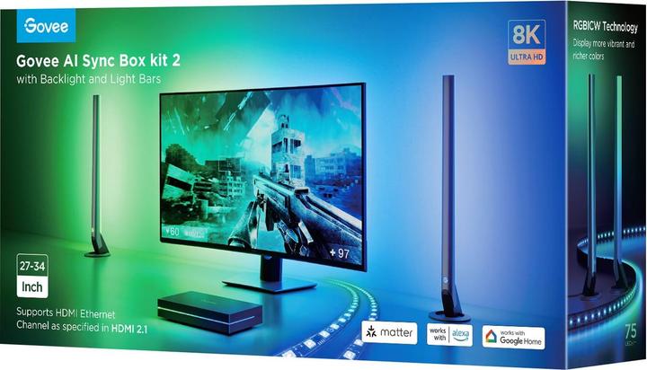 Actual product image Govee AI Sync Box 2 - 27-34 inch PC