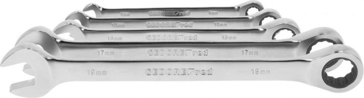 Actual product image Gedore Red red R07105005 Combination ratchet open-end spanner set SW8-19 mm 5 pieces (19 mm, 8 mm, 7 mm, 10 mm, 29 mm)