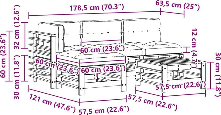 Produktbild vidaXL gartenmöbel