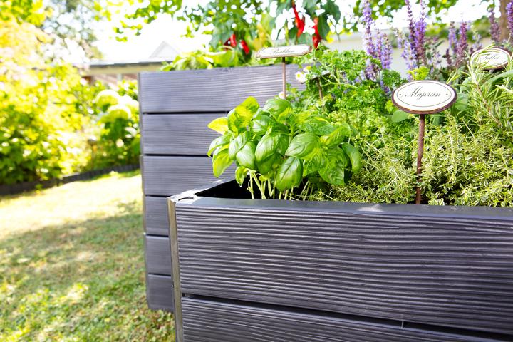 Produktbild Graf Hochbeet klassisch Garantia ERGO Quadro M 75 inkl. Flora-Wassersparsystem 80 x 60 x 75 cm wood