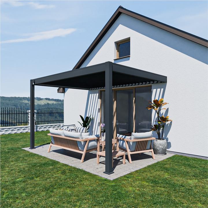 Immagine prodotto Weide Pergola a muro Deluxe Plus 3x4m antracite (400 cm, 300 cm)