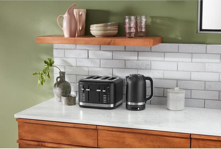 Produktbild KitchenAid 5KMT4109EBM manueller 4-Scheiben Toaster Matt Schwarz
