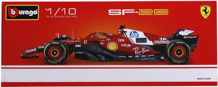 Actual product image Bburago Ferrari F1 SF-25 1/18 Leclerc 2025