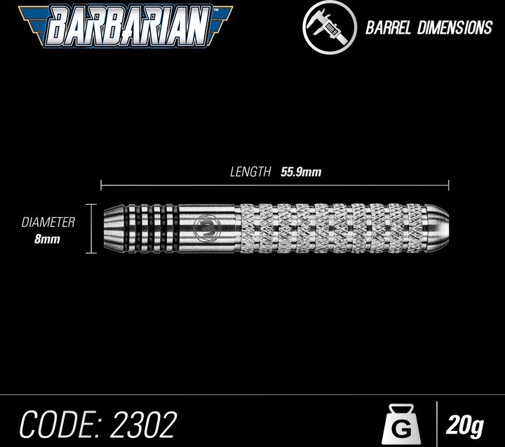 Produktbild Winmau Steeldarts Barbarian (20 g)
