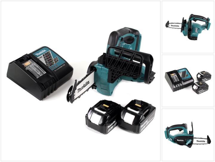 Produktbild Makita DUC 122 RG 18 V Li-Ion Akku Kettensäge + 2x BL1860 6,0 Ah Akku + DC18RC Ladegerät (Akku Kettensäge)