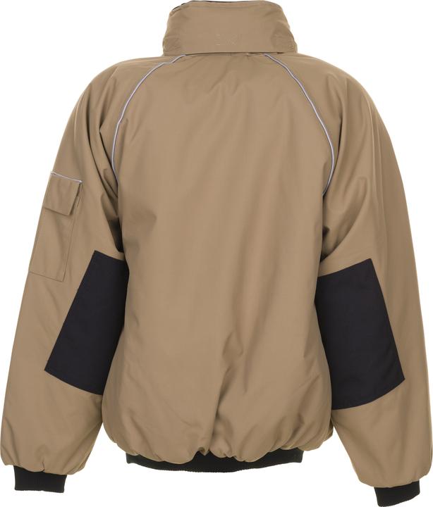 Actual product image Planam unisex work jacket CANVAS 320 khaki, black size L (L)