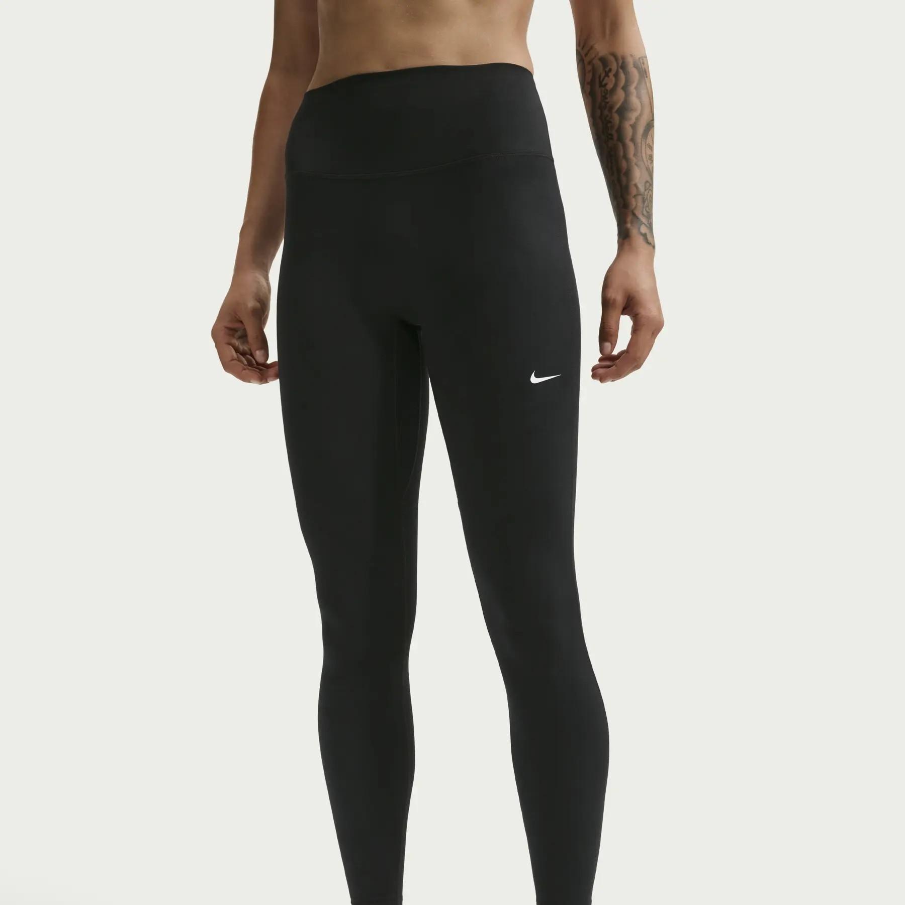 Nike, Leggings, W Nk Df One Hr Tight Useam (L), Nero