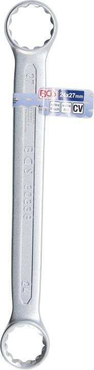 Image du produit BGS Clé polygonales double embouts extra plate 24 x 27 mm (24 mm, 27 mm)