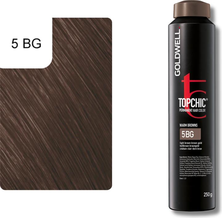Actual product image Goldwell Topchic (5-BG light brown brown gold)
