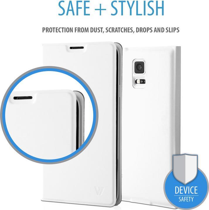Produktbild V7 PCS-5BC-WHT-14E Schlankes Klappetui für Samsung Galaxy S5 - Weiss (Samsung Galaxy S5)