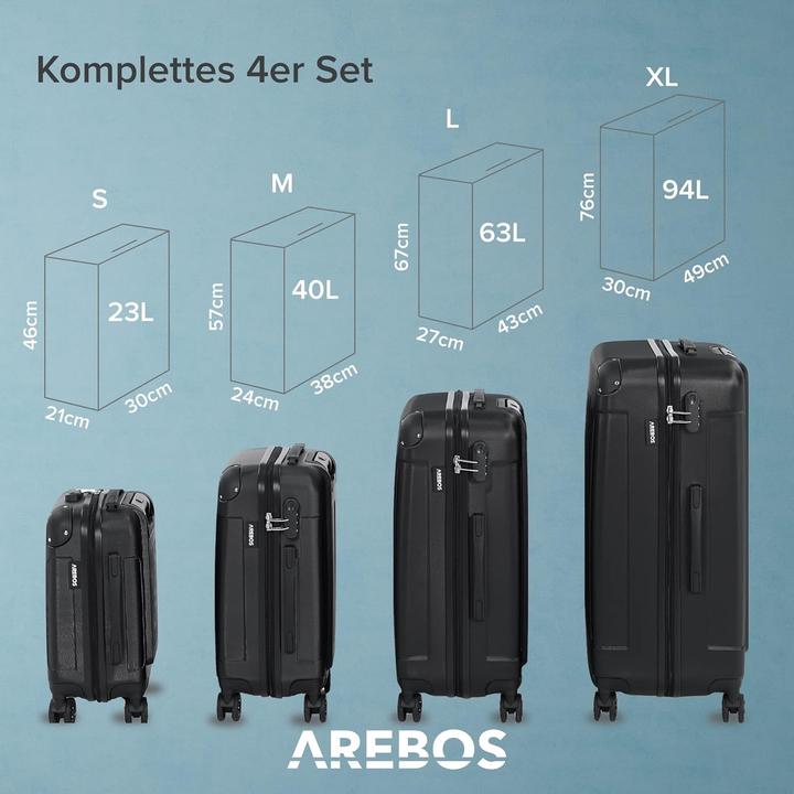 Actual product image Arebos Suitcase (94 l)
