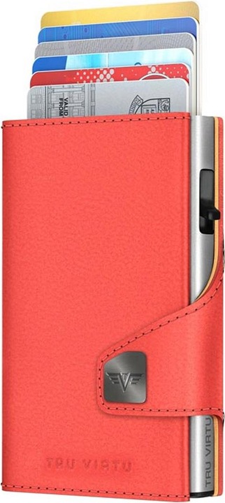 Immagine prodotto Tru Virtu Portafoglio Click & Slide Vegan Organic Apple Corallo/Argento