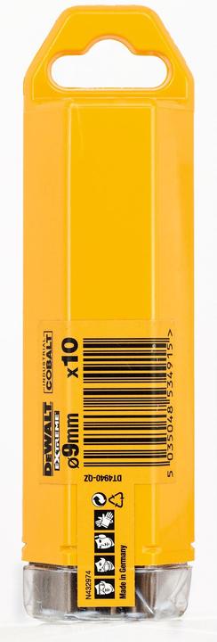 Actual product image DeWalt COBALT RETURN FOR METAL 9.0mm 10pcs. (9 mm)