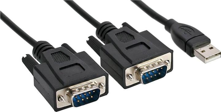 Immagine prodotto InLine USB 2.0 a 2x cavo adattatore seriale spina A a 2x 9pin SubD ST (1.50 m, VGA)