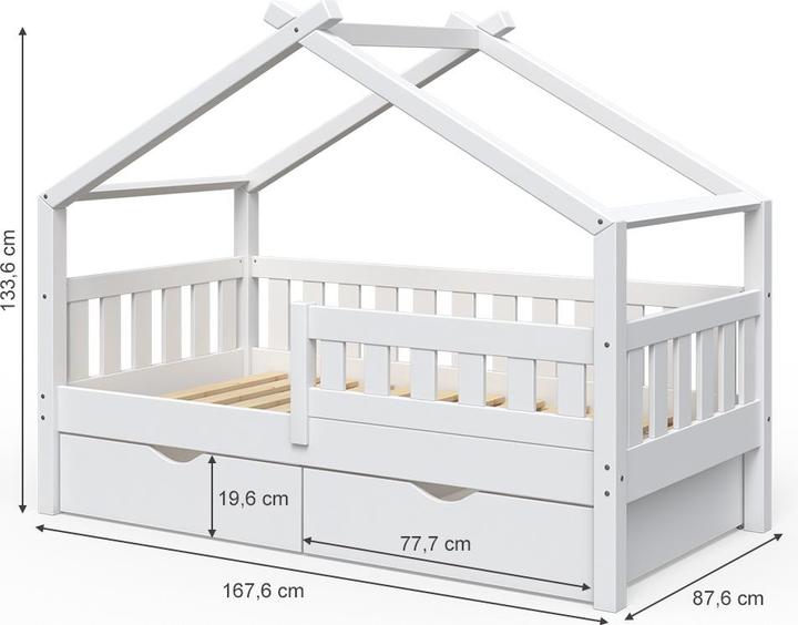 Produktbild VitaliSpa Hausbett Design (80 x 160 cm)