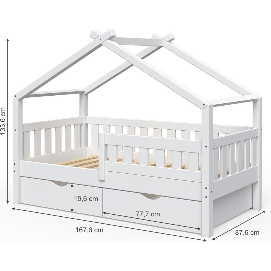 Thumbnail - VitaliSpa, Kinderbett, Hausbett Design (80 x 160 cm)