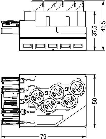 Actual product image Wago Tap module round cable - Fla