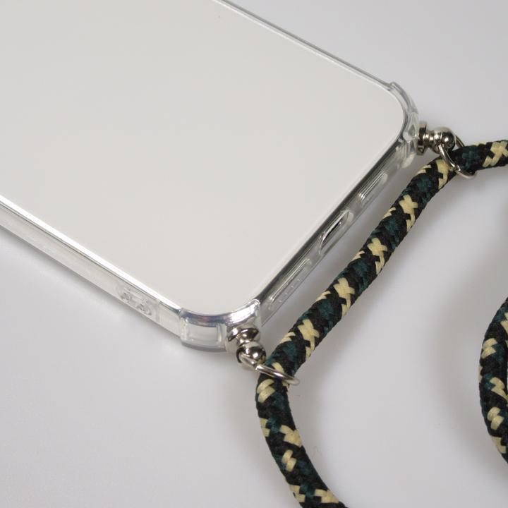 Actual product image PhoneLook Cover rubber transparent bumper with rope green / gold (Apple iPhone 16 Pro Max)