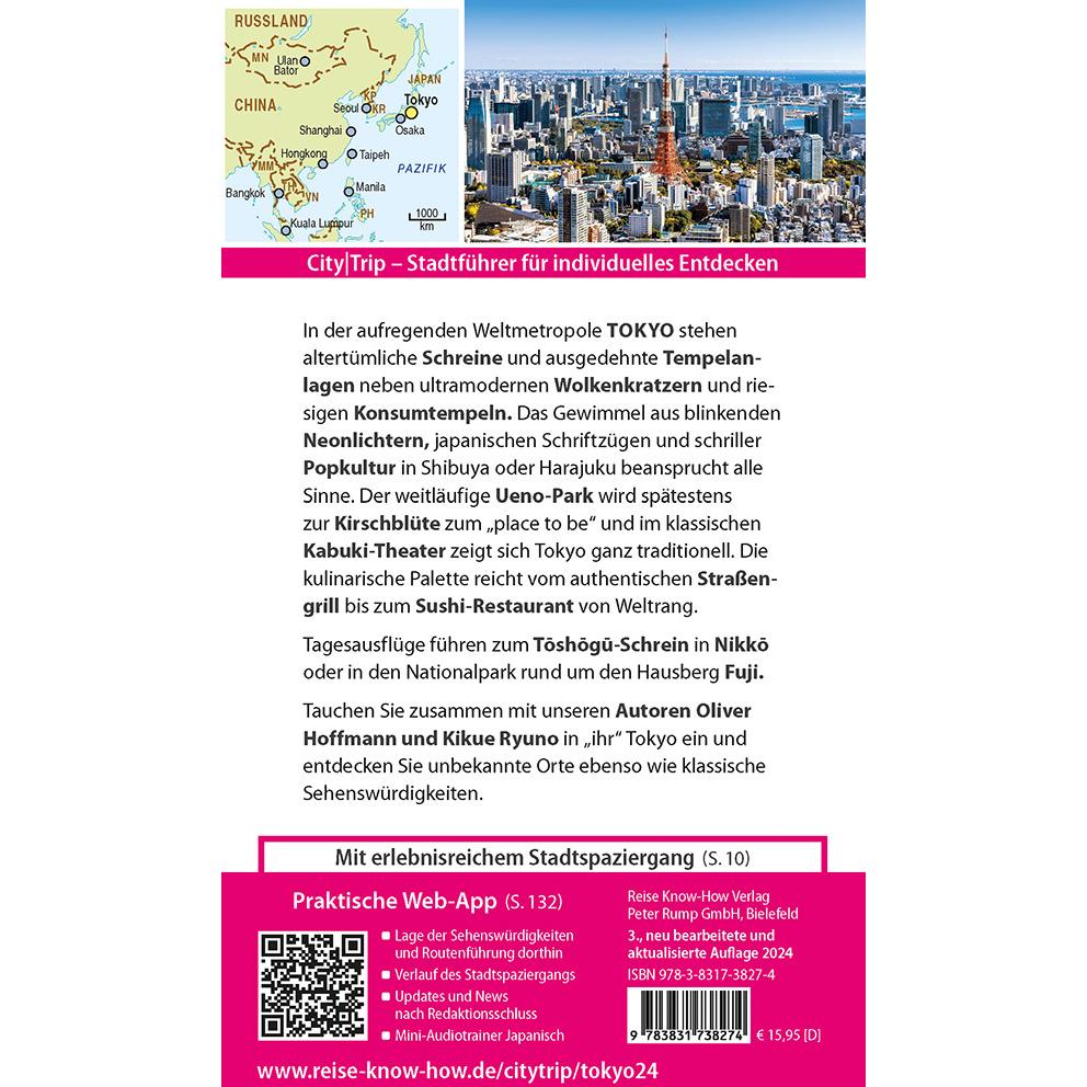 Thumbnail - CityTrip Tokyo, Ratgeber von Kikue Ryuno, Oliver Hoffmann