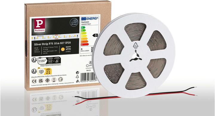 Actual product image Paulmann Pro Strip Silver P75 (Warm white, 1000 cm, Indoor)