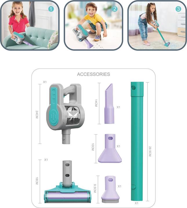 Actual product image Lobbes Akku-Staubsauger mit Düsen