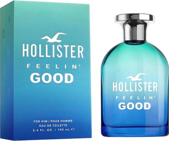Actual product image Hollister Feelin' Good For Him Eau De Toilette Spray 100ml (Eau de toilette, 100 ml)