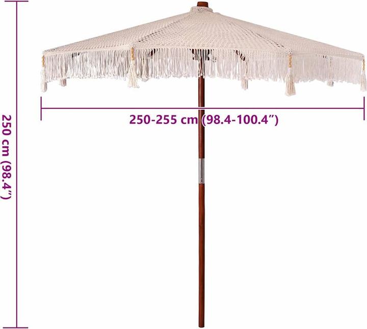 Produktbild vidaXL Terrassenumbrella (2.53 m)