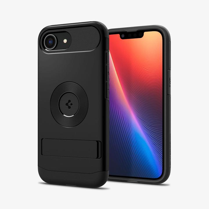 Produktbild Spigen Slim Armor MagSafe iPhone 16e Case - Black (Apple iPhone 16e)